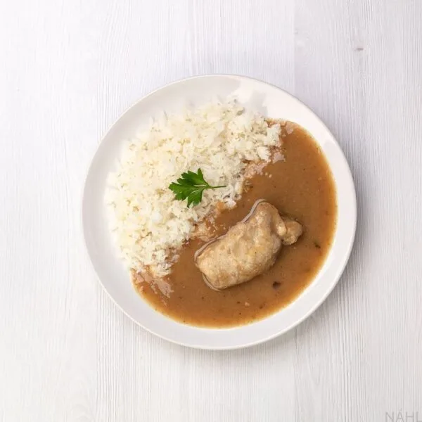 Vepřový závitek, jasmínová rýže