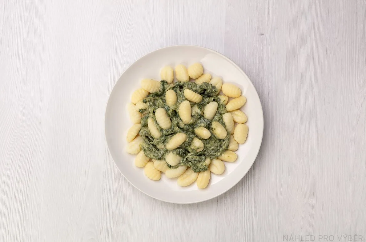 Smetanové gnocchi se špenátem