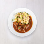 Krůtí na pivě, šťouchané brambory