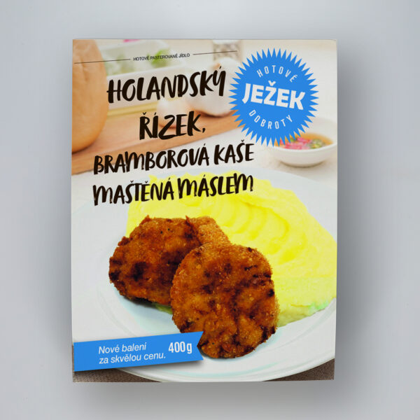 Holandský řízek, bramborová kaše