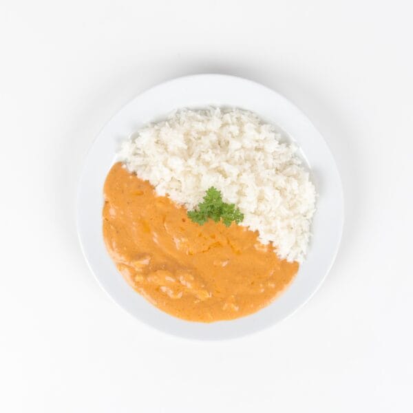 Butter chicken, rýže